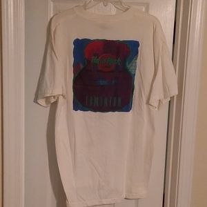 Vintage Hard Rock Cafe Edmonton Design T-shirt
